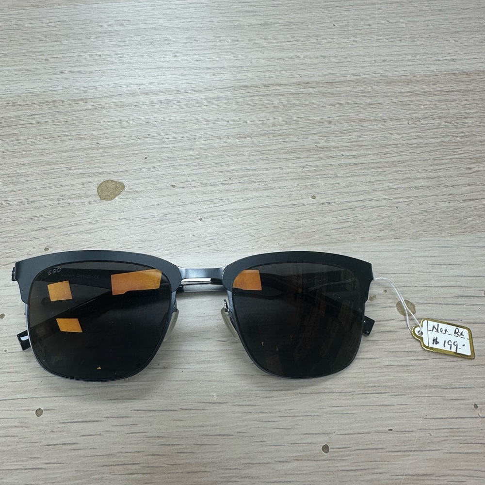 EGO Black Modern Sunglasses with Dark Lenses